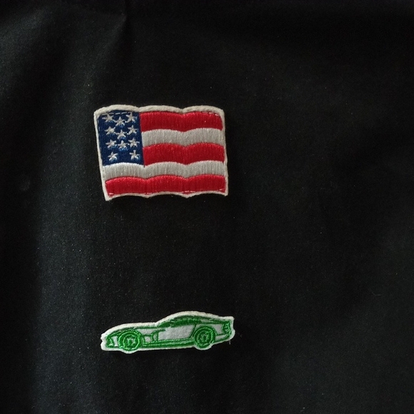 Edikted Black and White National Guard Bomber Jacket - Picture 5 of 10